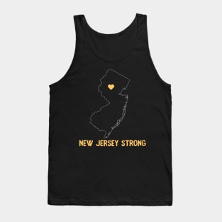 Pray For New Jersey New Jersey Strong U.S. East Coast Strong Tank Top